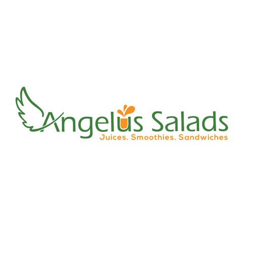 Create a logo for a juice, salad and sandwich bar.