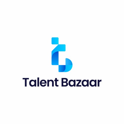 Talent Bazaar - Modern Abstract 'TB' Logo
