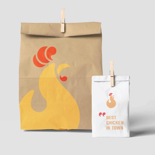 Chicken Logomark for a Fast Food Restaurant