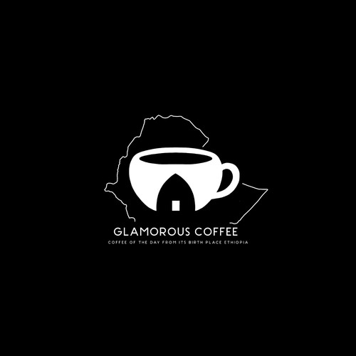 Glamorous coffe WHITE LOGO II