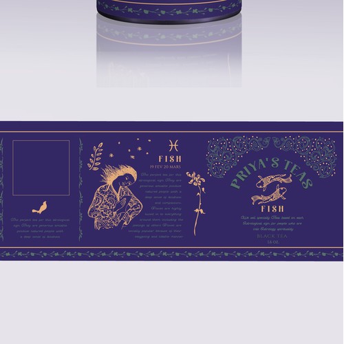  Design and illustration for Astrology Tea Company