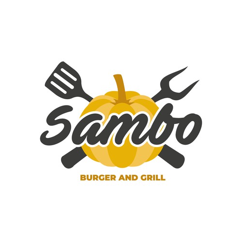 Logo design for a burger and grill restaurant