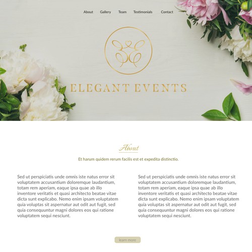 Design concept for Wedding Company