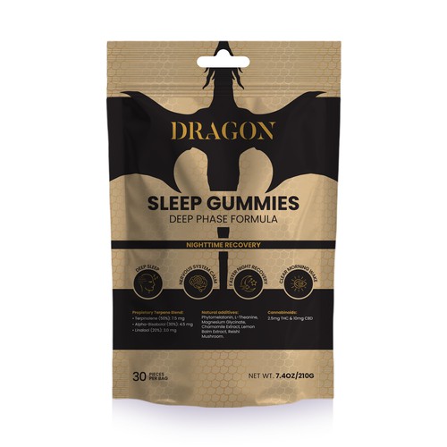 Dragon - Sleep Gummies Package Design