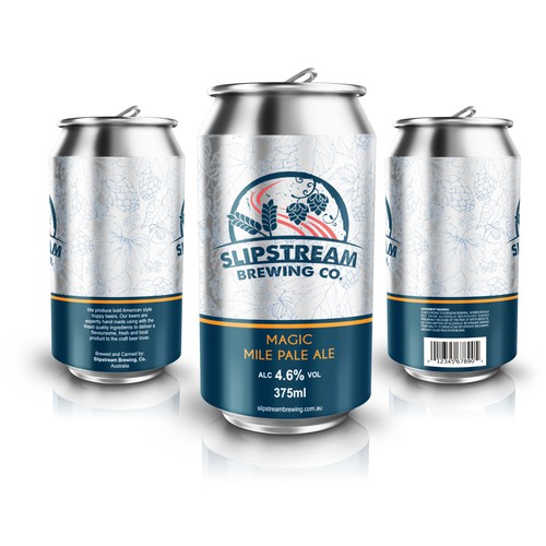 Slipstream Brewing Co Pale Ale Label