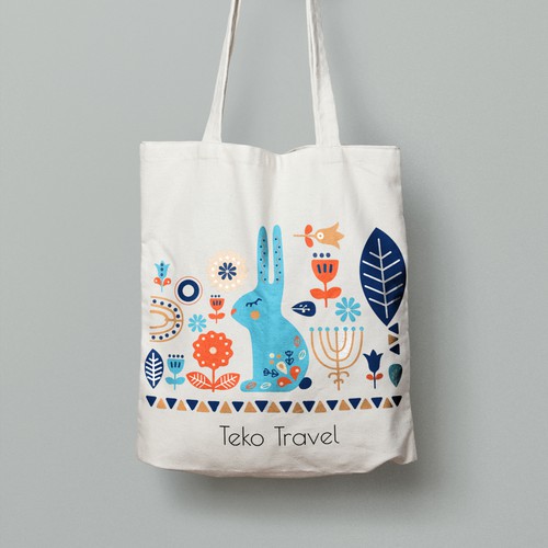 An Amazing Nordic Inspired Tote Bag that Pops on Instagram!