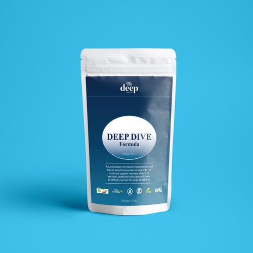 Pouch Label for food supplement