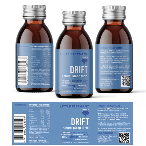 Our all-natural sleep tonic needs a brilliant new label design!