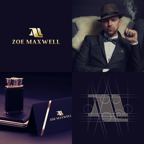 Letter ZM monogram logo