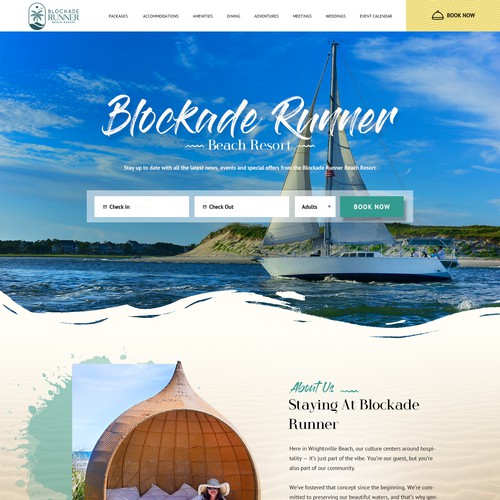 Beach Resort Website Redesign