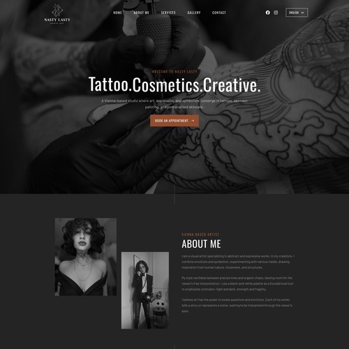 Nasty Nasty Tattoo Website Design