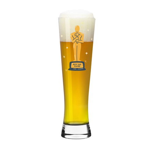 Father's Day drinking glass design