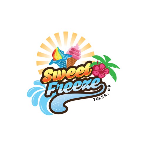 Logo for a company selling ice cream.