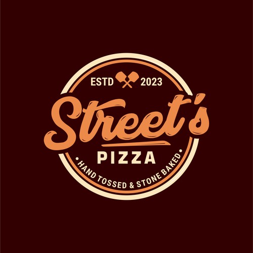 Authentic and Inviting Pizza Emblem Logo