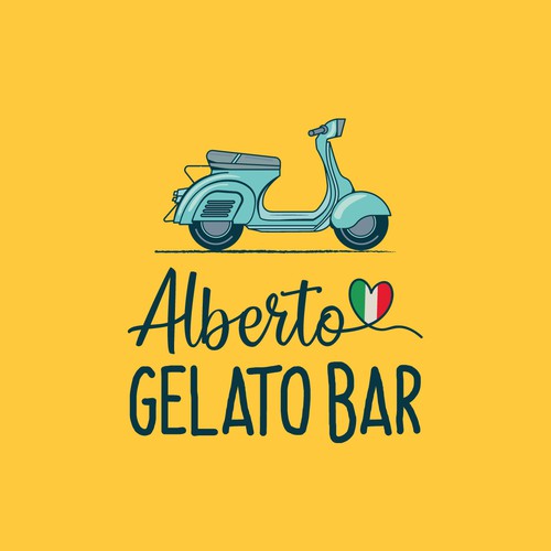 Logo design for an Italian gelato bar