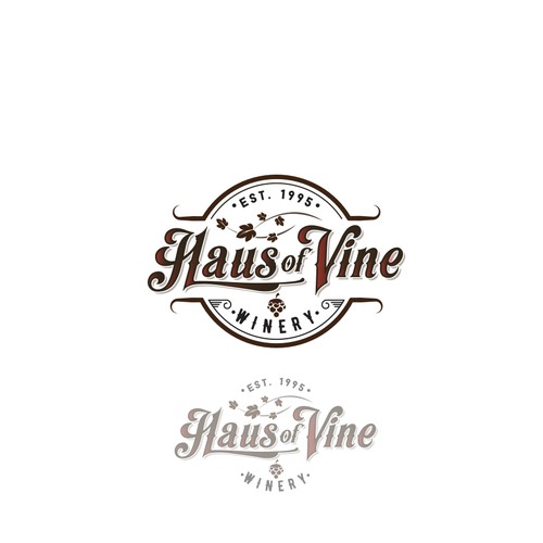 vintage logo for a winery