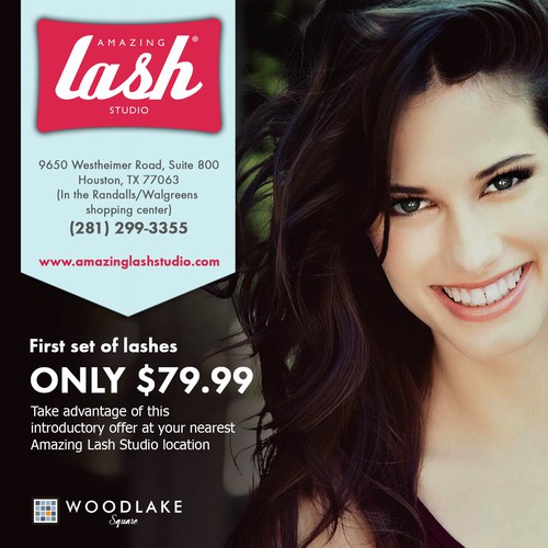 Create an ad for Amazing Lash Studio