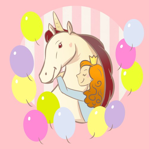 Unicorn birthday box design