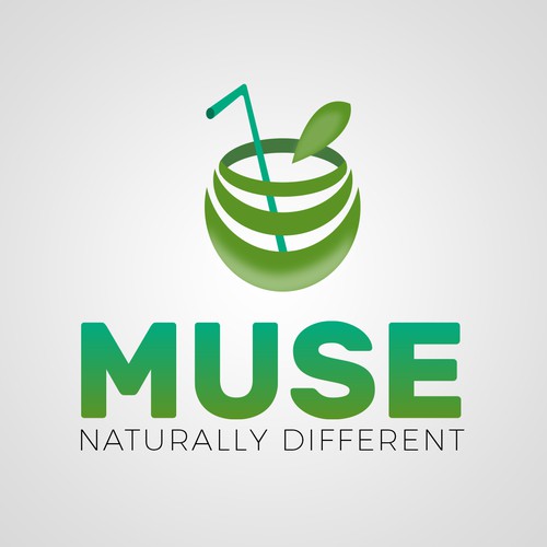 Logo concept for natural juice company.