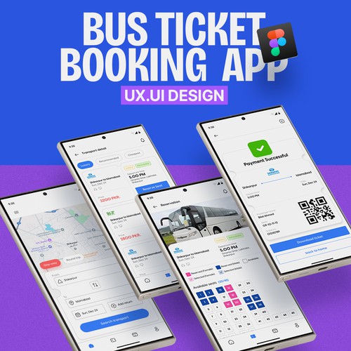 Bus Ticket App UI UX Design
