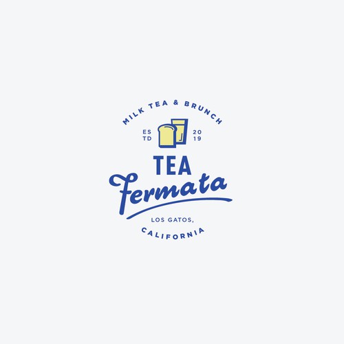 Young and fresh logo for Tea Fermata