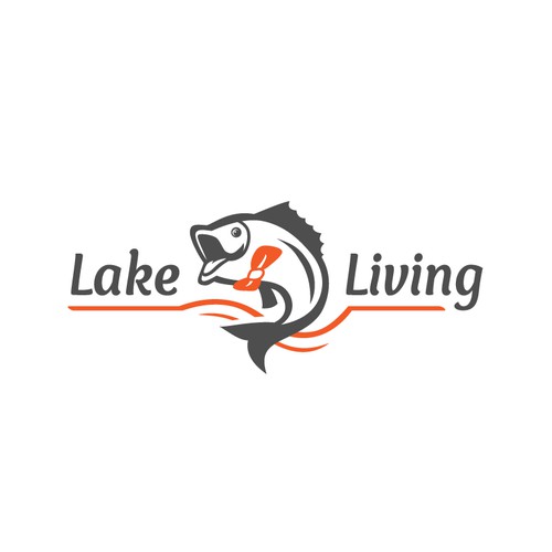 Winning logo concept for Lake Living