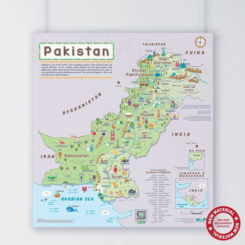 Kids Map of Pakistan