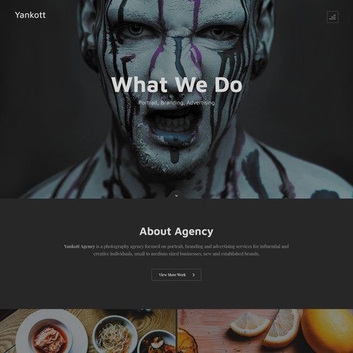 Website design for Yankott Agency