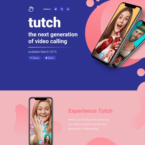 Web page for the Tutch app