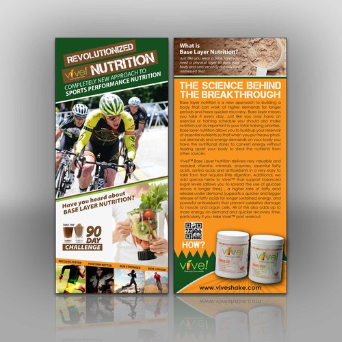 Create a sports drink brochure