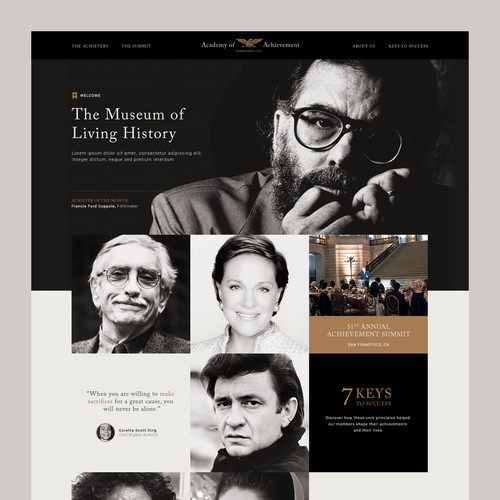 The Academy of Achievement homepage