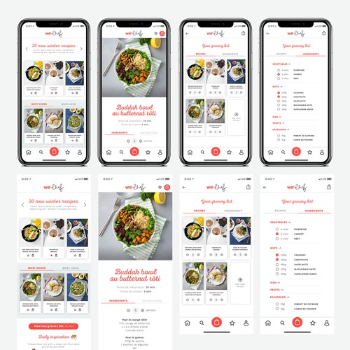 App design for WeChef