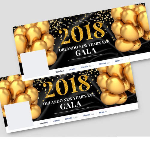 Facebook Banner for New Year Gala