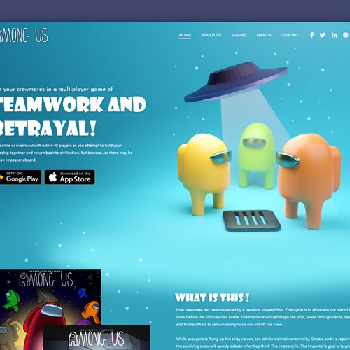 Among us concept web UI