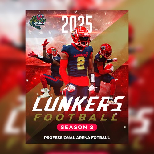 Lunkers Football Poster