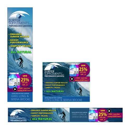 Looking for BANNER ADDS for NEW SURFER SUPPLEMENT Product