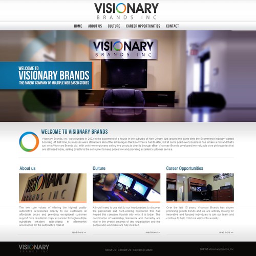 DESIGN VISIONARY BRANDS INC NEW CORPORATE WEBSITE