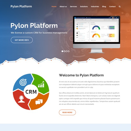 Website concept for Pylon