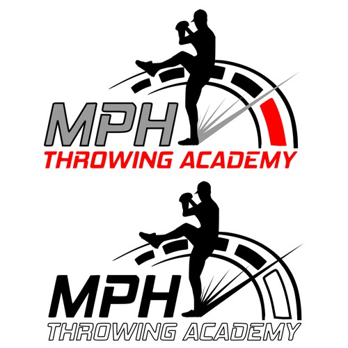 Bold logo for throwing academy