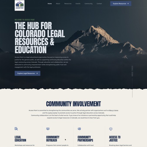 Legal Resource Website Design