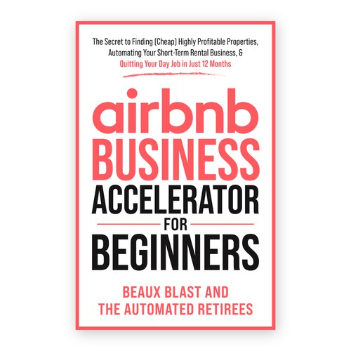 Design an Ebook Cover for a book on Airbnb Investing