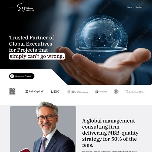 Global Management Consulting Firm Website Design