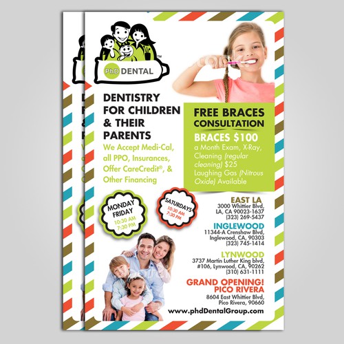 Flyer for child dentist