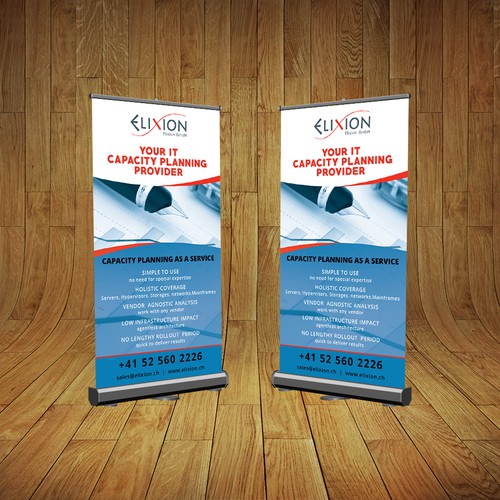 Roll up banner design concept