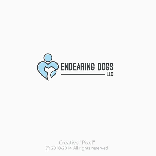 Create an endearing logo for a dog training/pet care company!