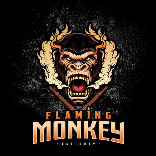 FLAMING MONKEY