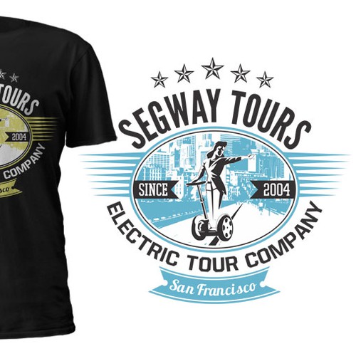 T shirt design for guests at San Francisco Segway Tours