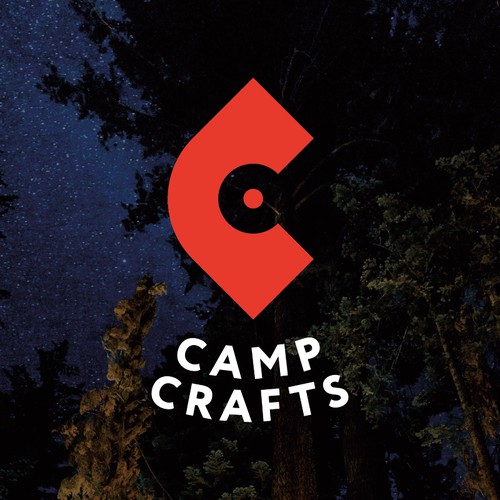 Camping supplies logo concept