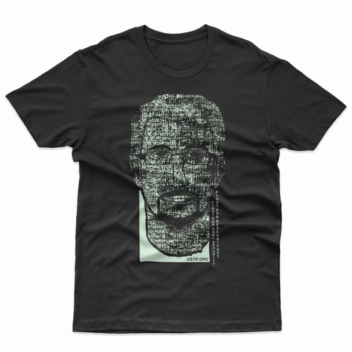 Snowden ASCII Mosaic t shirt design.