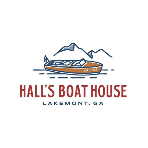 Logo Design for Hall’s Boat House 